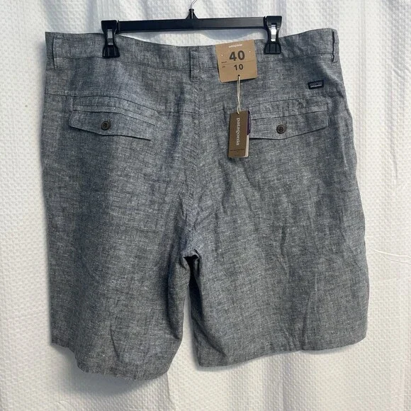 Patagonia Men’s Back Step Shorts Organic Hemp Blue Walking Golf Casual 40 - Picture 6 of 6